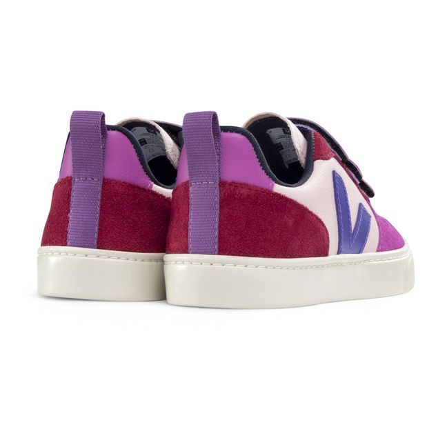 V-10 Velcro Leather Sneakers | Purple