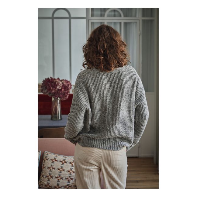 Cardigan in lana di Yuzzle - Collezione donna  | Grigio chiné