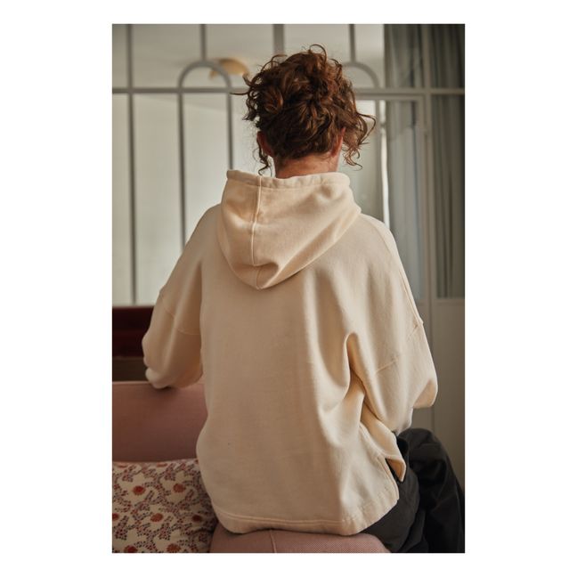 Sweatshirt Kapuze Bio-Baumwolle Yazen - Damenkollektion  | Seidenfarben