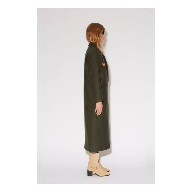 Cappotto in lana Roy Paul | Verde militare