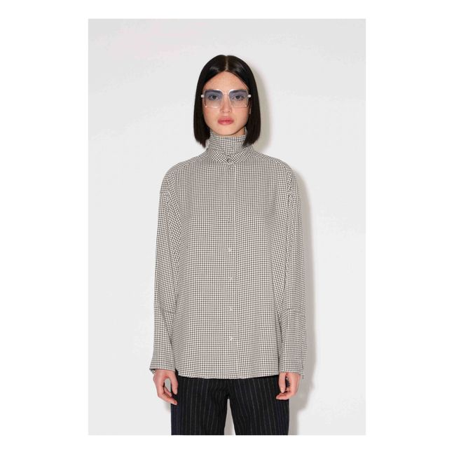 Bluse Ally Sassy Vichy | Grau