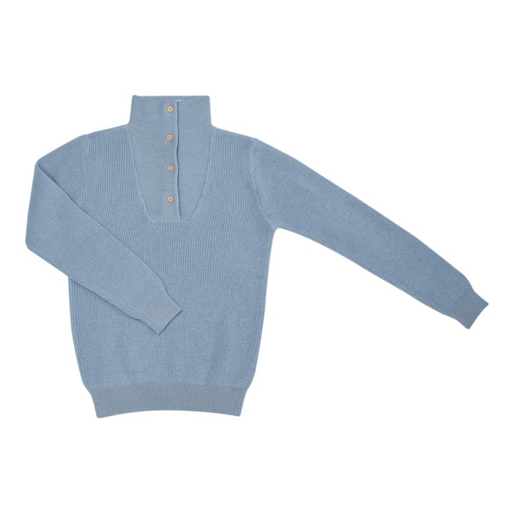 Jersey de lana Clotaire | Azul- Imagen del producto n°0