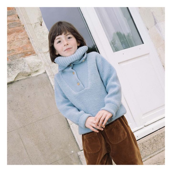 Jersey de lana Clotaire | Azul- Imagen del producto n°2