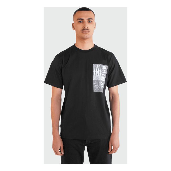 T-Shirt Source Black Mire Coton Bio | Noir