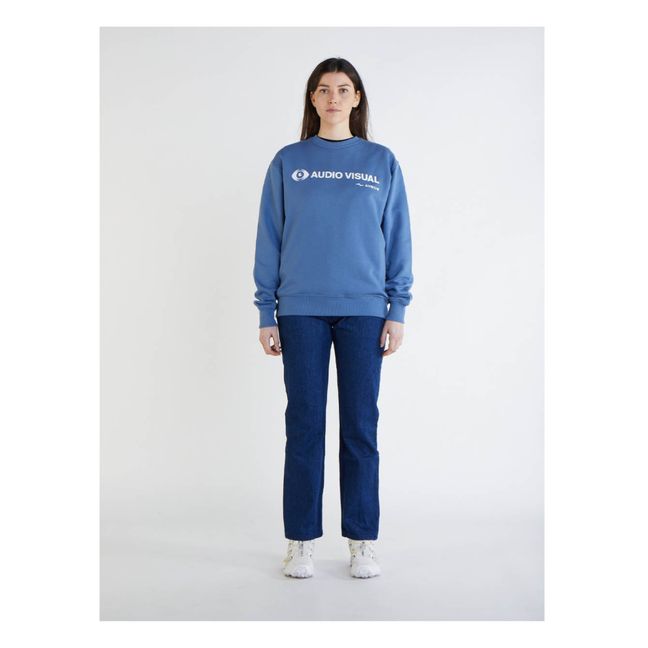 Girocollo Encore Eyes Cotone organico | Blu cielo