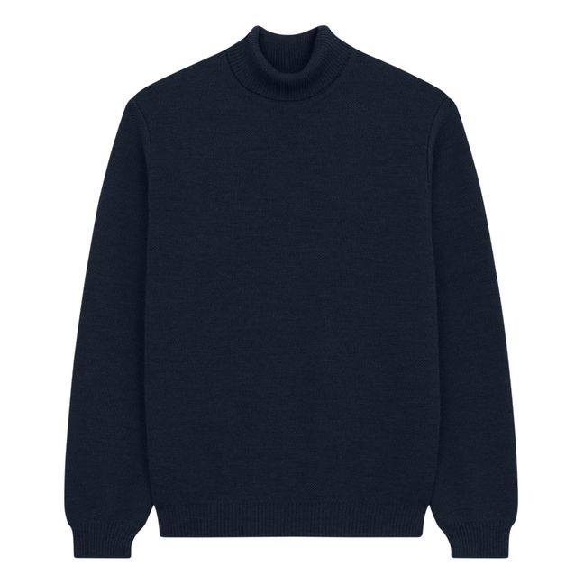 Pull Col Roulé Youri | Navy blue