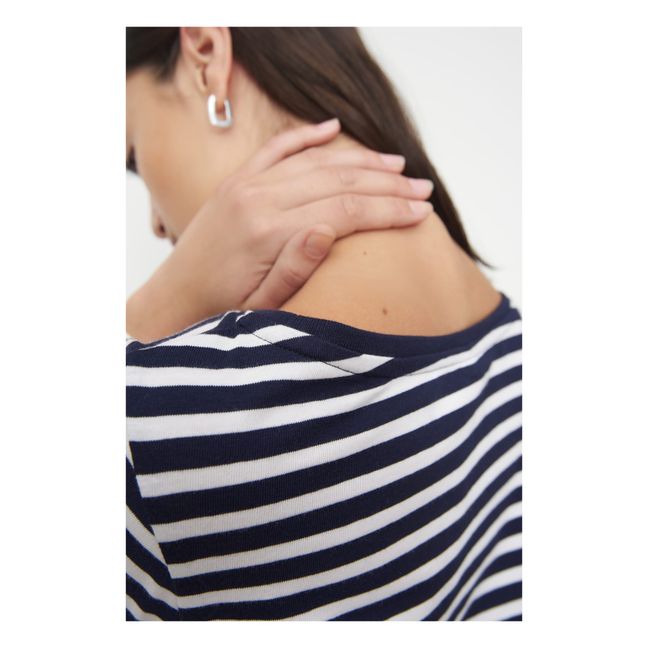 Top Marinière Breton Coton Bio | Bleu marine