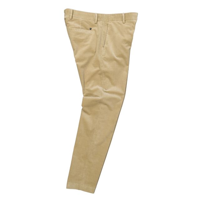 Pantalon en Velours Theo 1322 Coton Bio | Beige