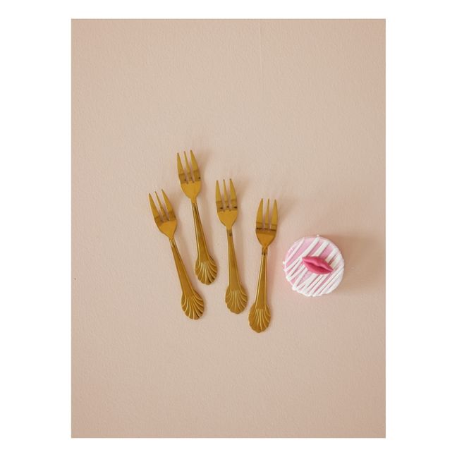 Tenedores pequeños - Juego de 4 | Gold