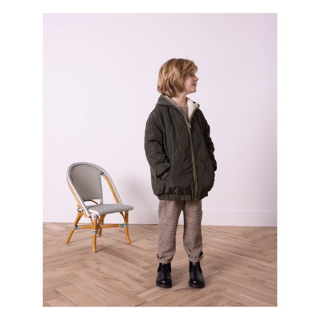 Parka Reversibile Foderato Gufo | Verde militare