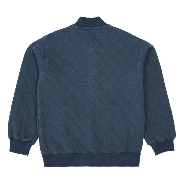 Veste Molleton Matelassée | Navy