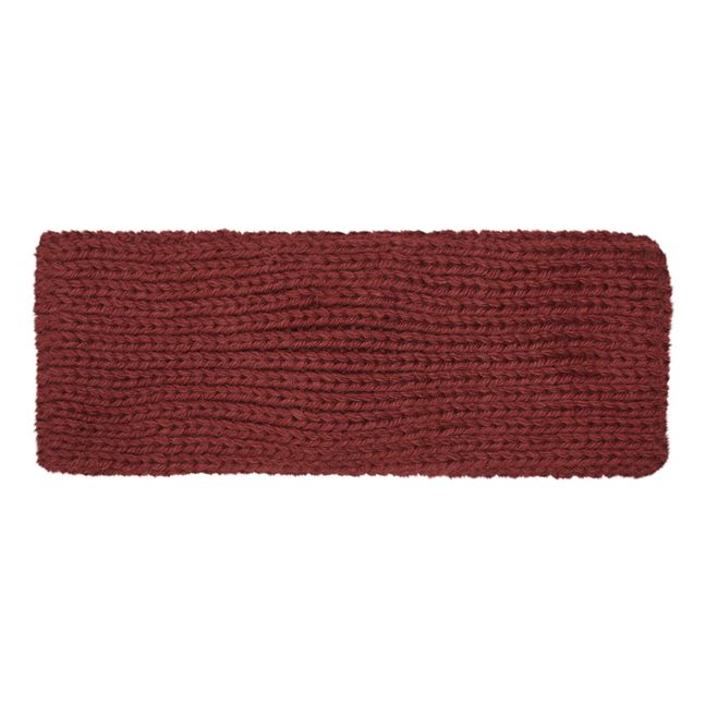 Fascia per bambini in alpaca lavorata a maglia | Bordeaux