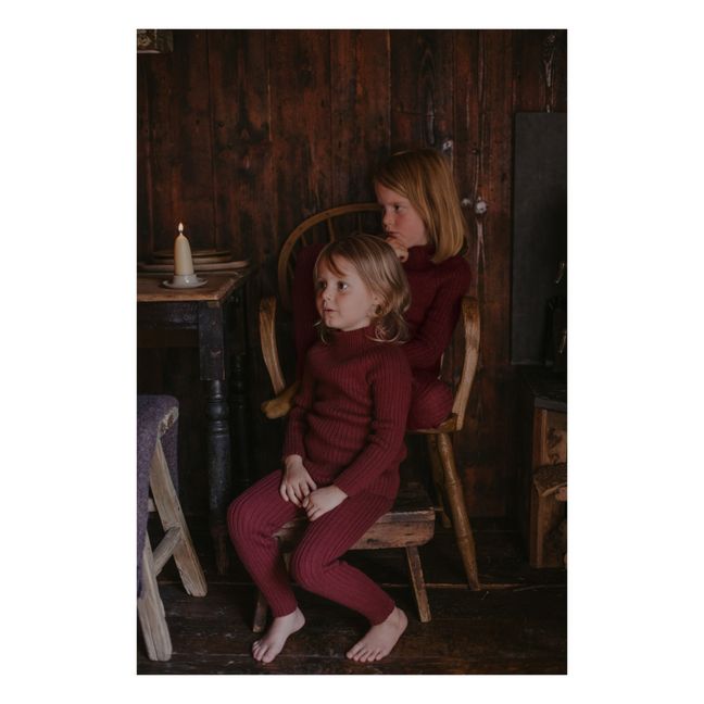 Legging Baby Alpaga | Bordeaux