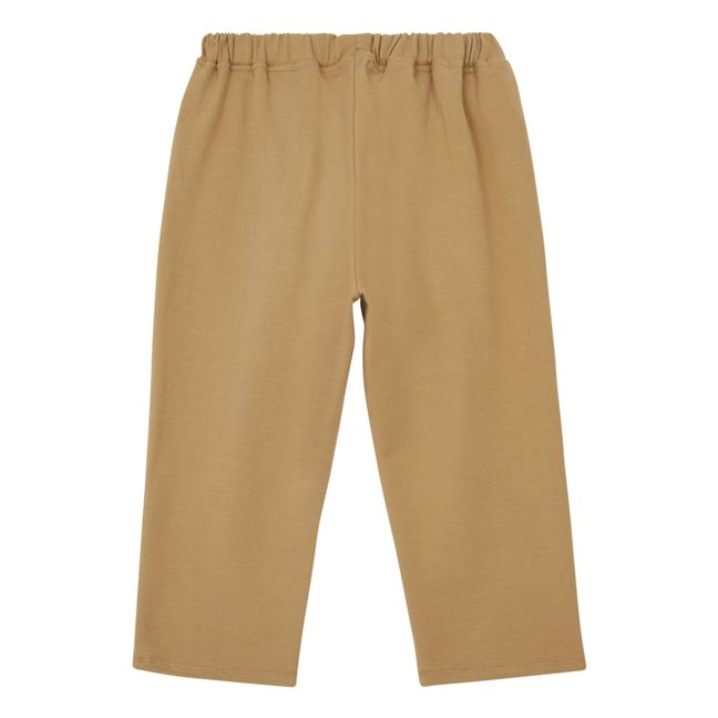 Pantalon Coton Bio Molletonné | Camel