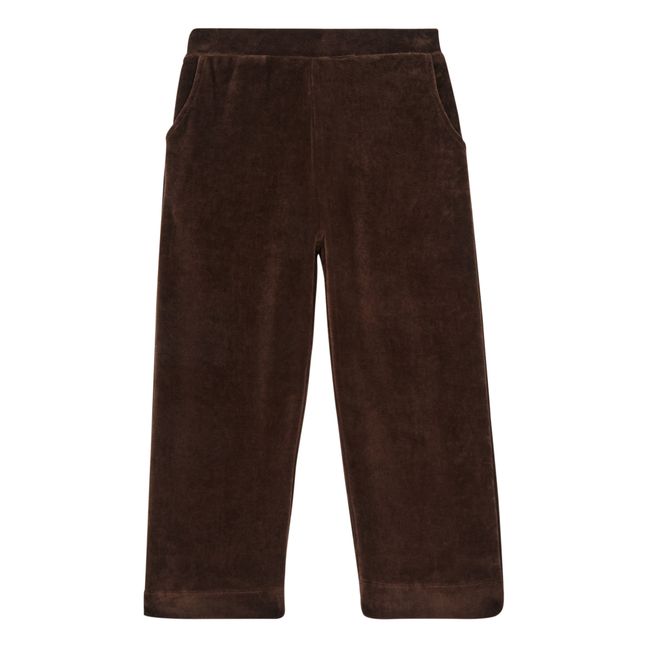Pantalon Coton Bio Velours | Chocolate
