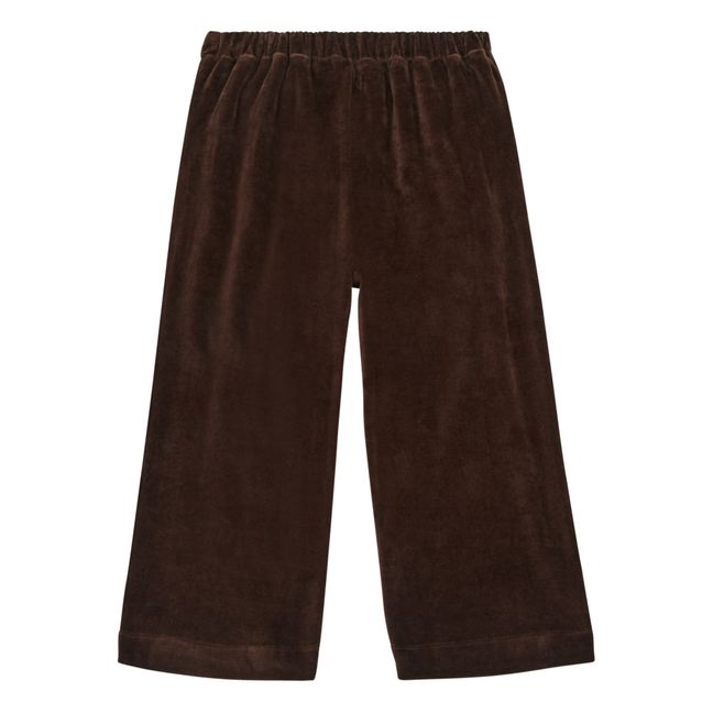 Pantalon Coton Bio Velours | Chocolate