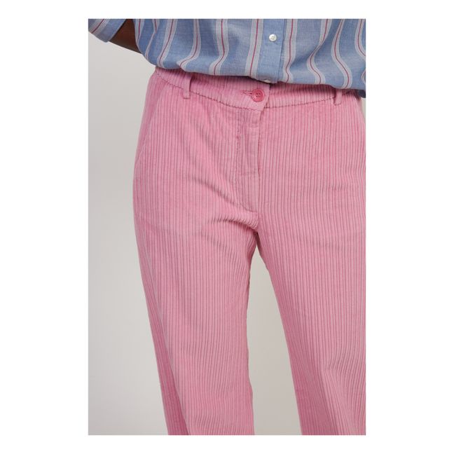 Pantalon Pandore Velours Côtelé | Pink