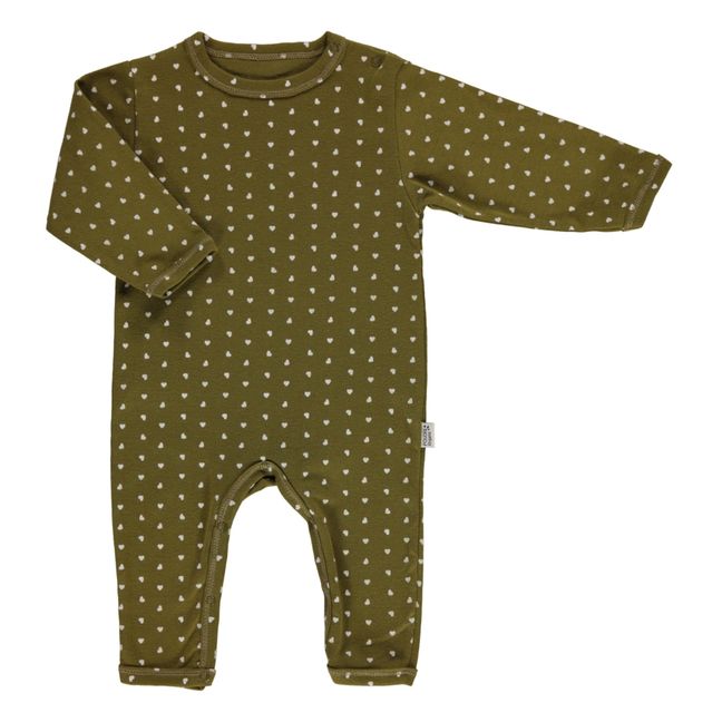 Pyjama Cœurs Armoise | Khaki