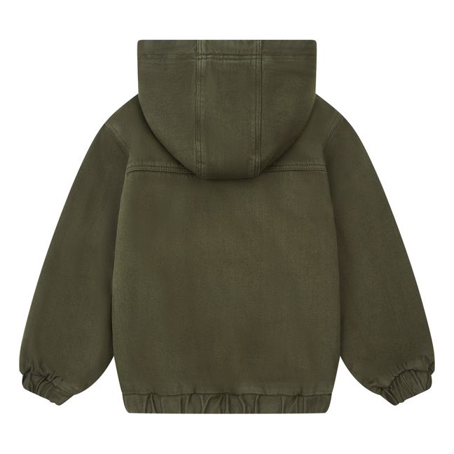 Veste Capuche Coton Bio | Verde militare