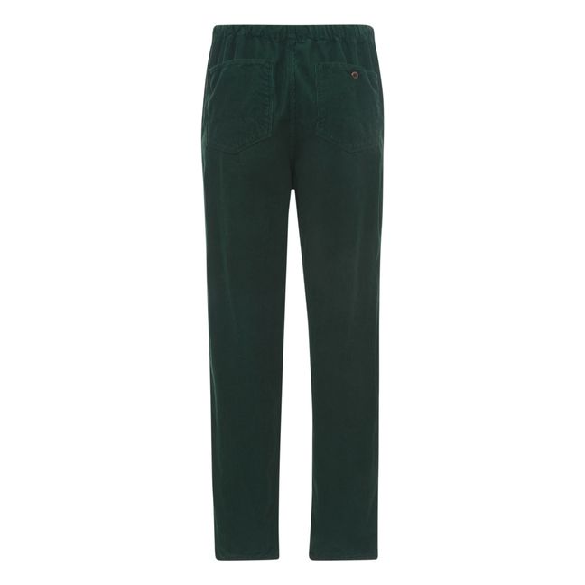 Pizzy Corduroy Trousers - Women's Collection | Dark green