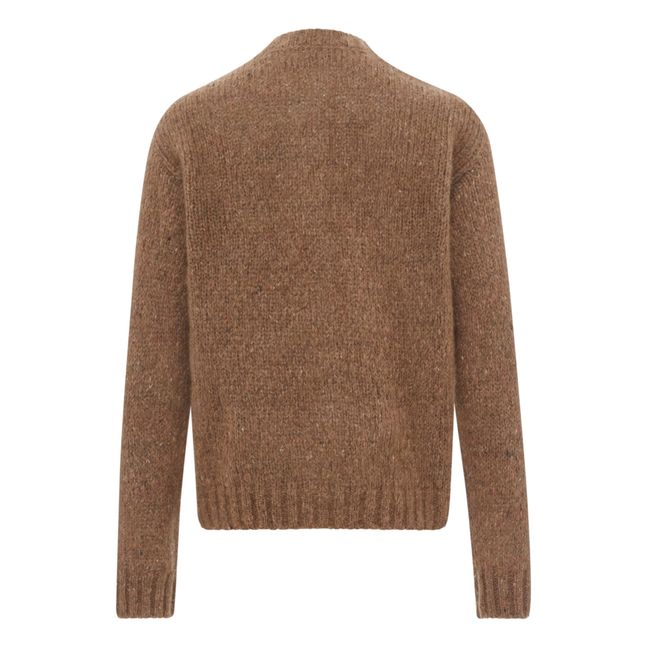 Gilet Maxie in lana, mohair e alpaca | Marrone