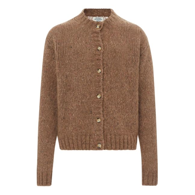 Gilet Maxie in lana, mohair e alpaca | Marrone