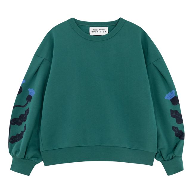 Sweat Cornflower | Vert foncé