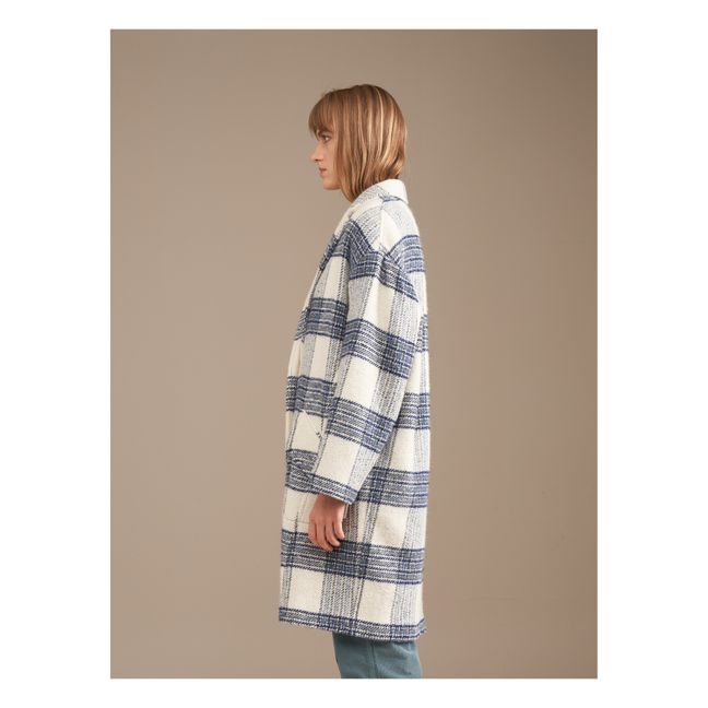 Abrigo de lana Claire Carreaux - Colección Mujer | Azul