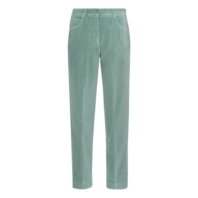 Pantalones Pepite Velours | Verde Jade