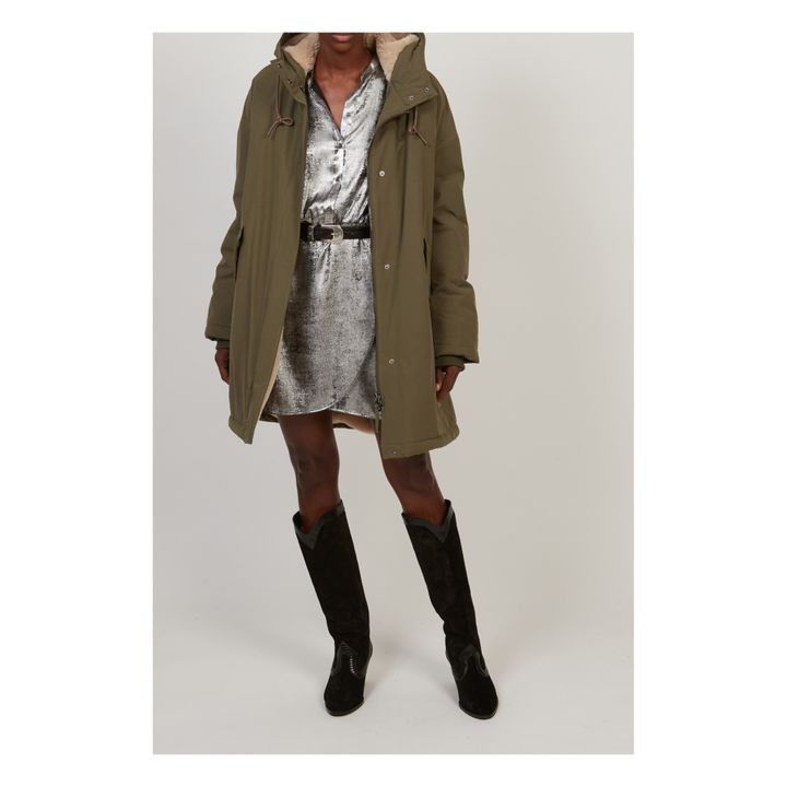 Whistles megan casual discount parka coat khaki