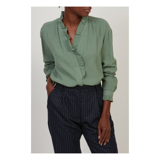 Carlotta blouse | Jade Green