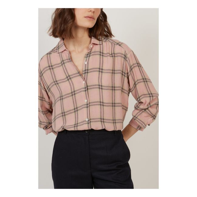 Charlot Carreaux shirt | Pale pink