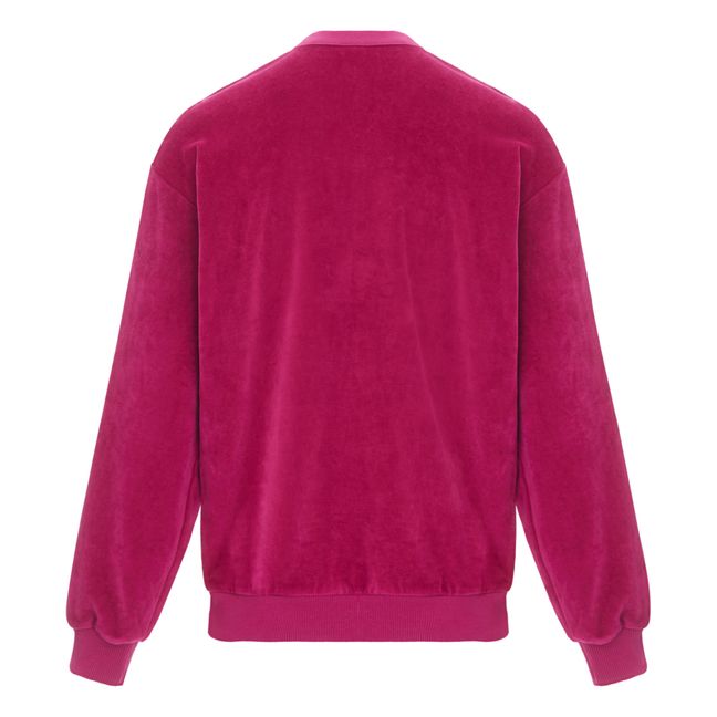 Top Chloé in cotone vellutato con colletto alla Garbadine - Collezione Donna - Sexy | Rosa