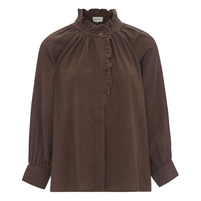 Bluse Evora | Schokoladenbraun