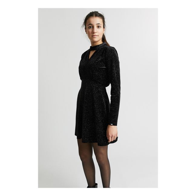 Robe Oprah Velours | Noir