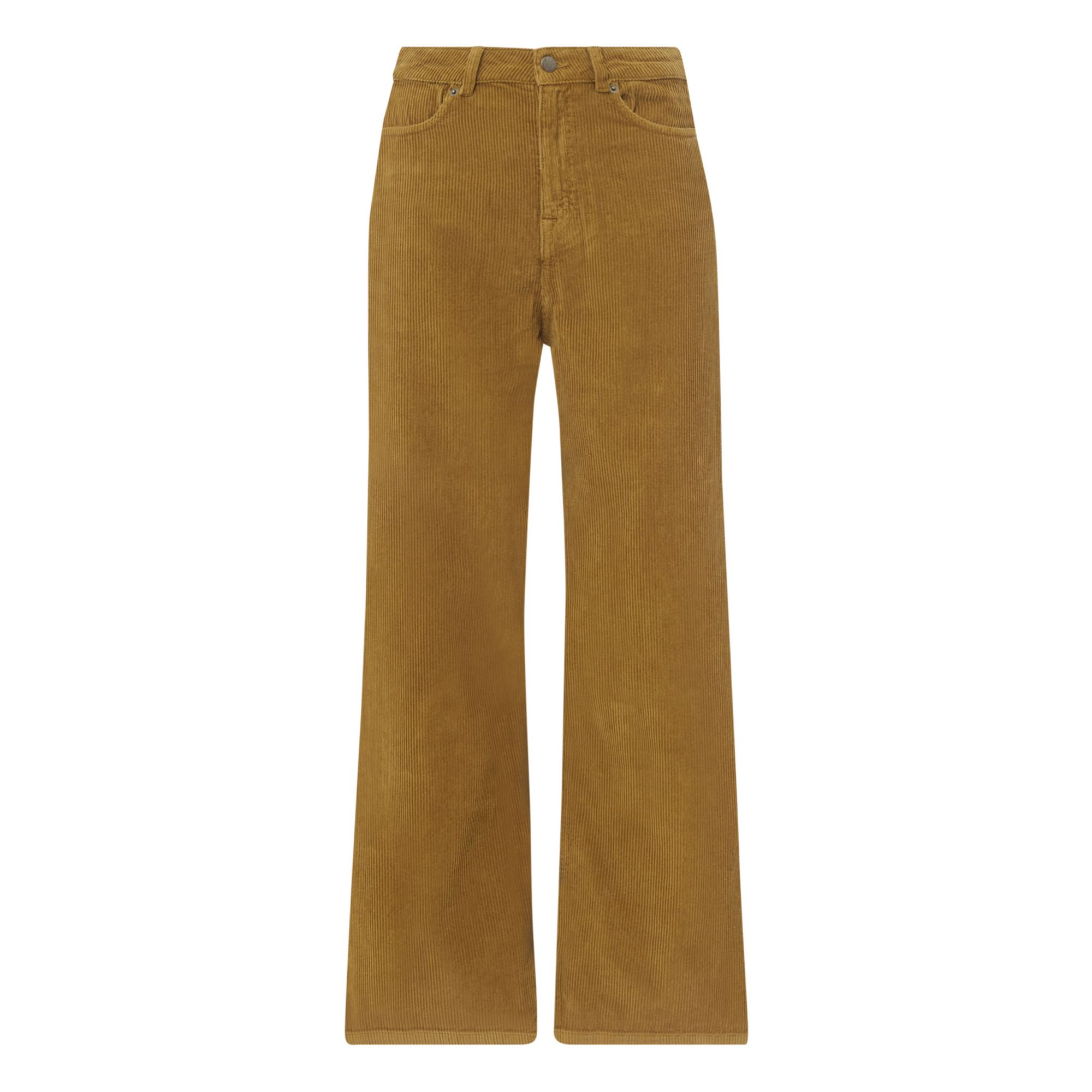 Thelma women's bronze corduroy pants - Marlot Paris