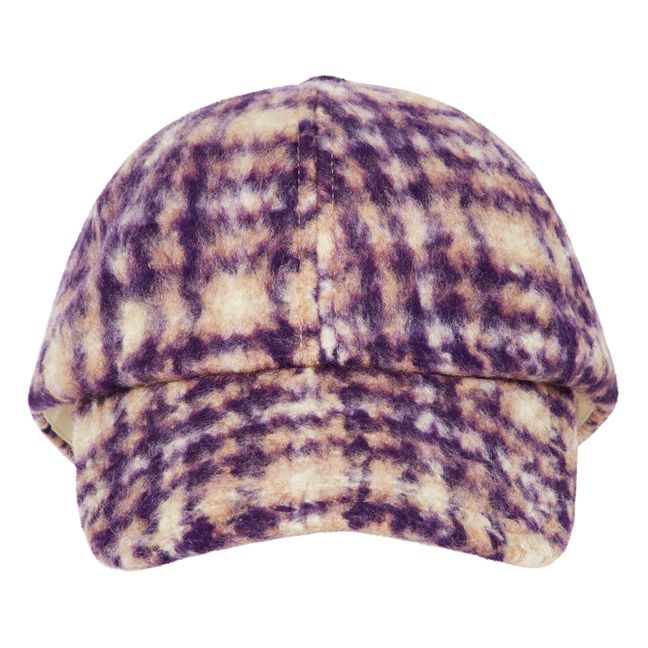 Plaid cap | Purple