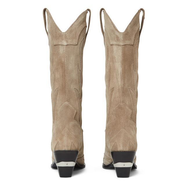 Bottes Tania Cuir | Taupe