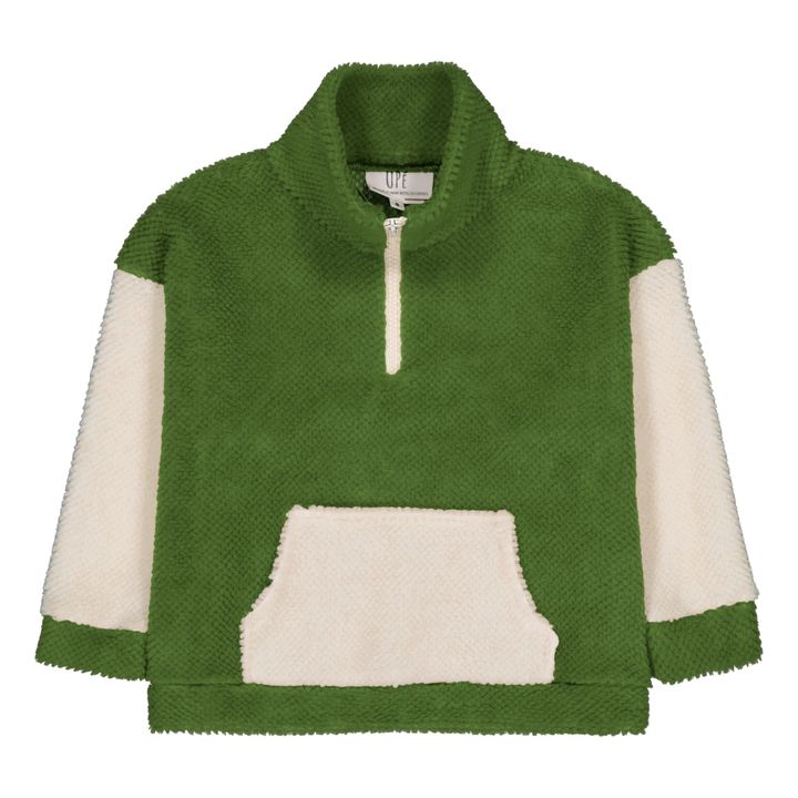 Giacca Stile Pelliccia in Materiale Riciclato Bear | Verde- Immagine del prodotto n°0