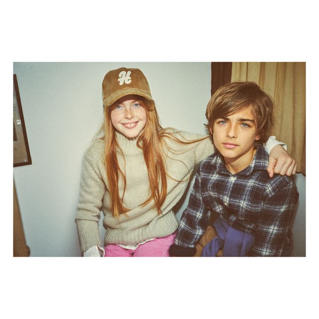 Casquette H Velours | Camel