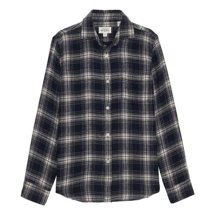 Hartford - Paul Double Face Flannel Shirt - Grey blue | Smallable