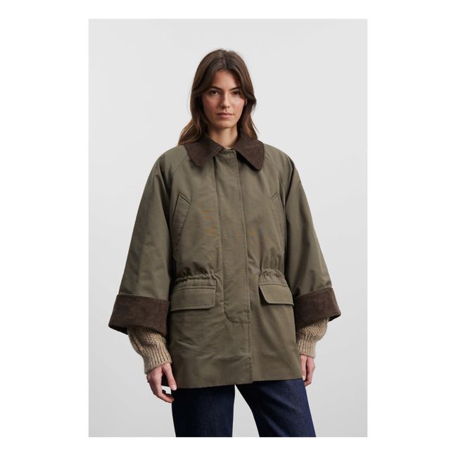 Gaby Organic Cotton Jacket | Forest Green