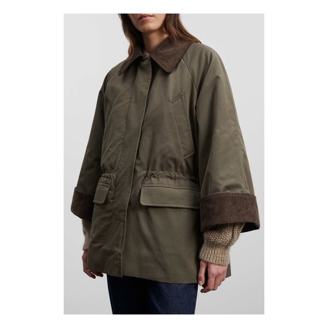 Gaby Organic Cotton Jacket | Forest Green
