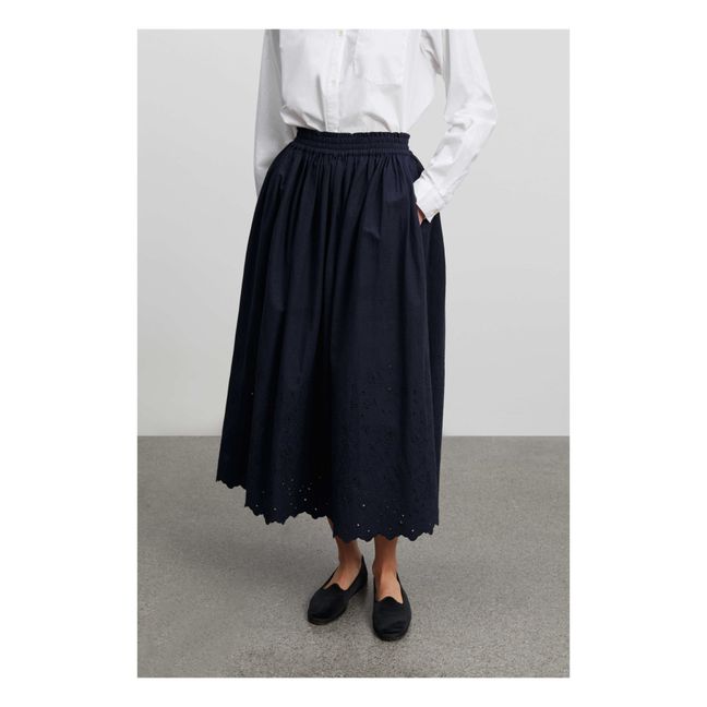 Jupe Ria Coton Bio Lin | Azul Noche
