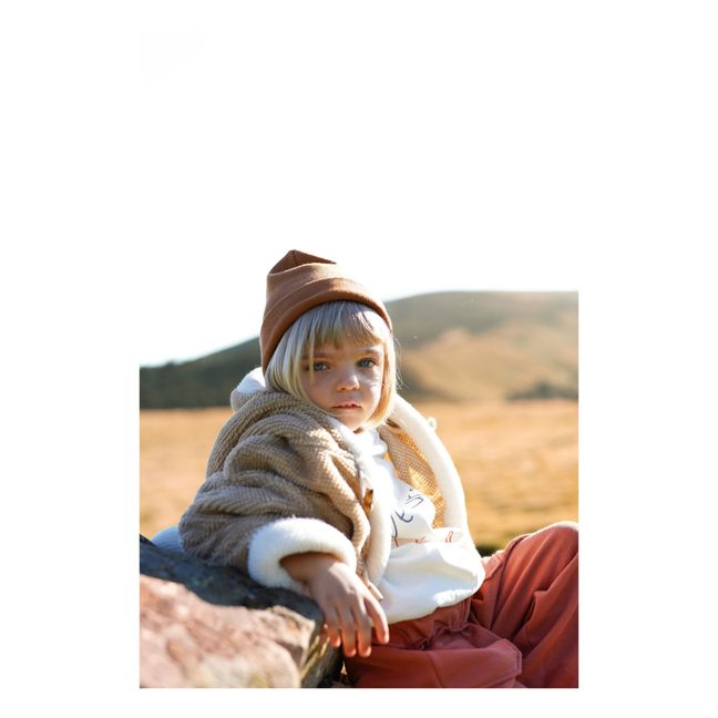 Manteau Façon Fourrure Matière Recyclée Teddy | Camel