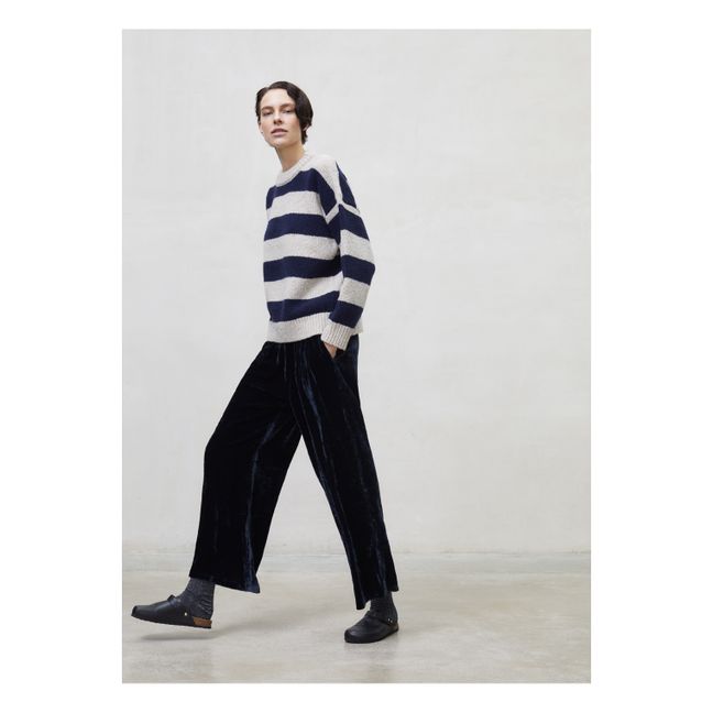 Pantaloni in velluto - Collezione donna | Blu marino