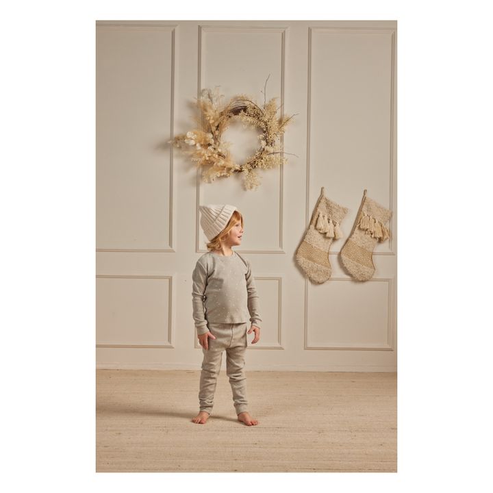 Pyjama Sterne Jersey | Grün-grau- Produktbild Nr. 1