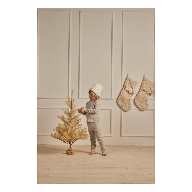 Pyjama Étoiles Jersey | Vert de gris