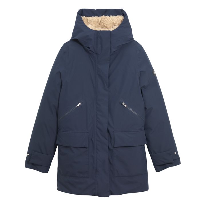 Parka Longue Premium Bleu Marine | Coupe Droite, Col Avec Capuche | Manteau Hiver Élégant Pour Homme Jack&Jones