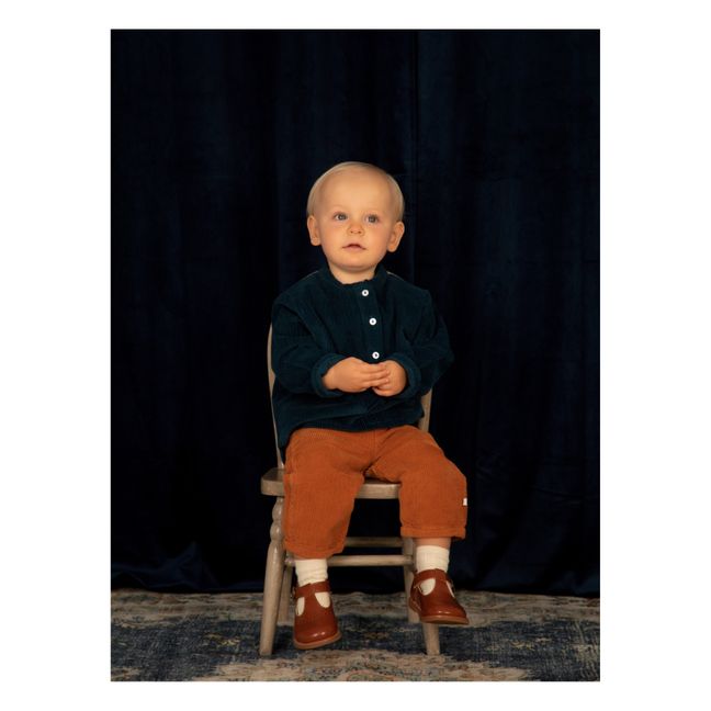 Kurta Velours Côtelé Loris | Bleu